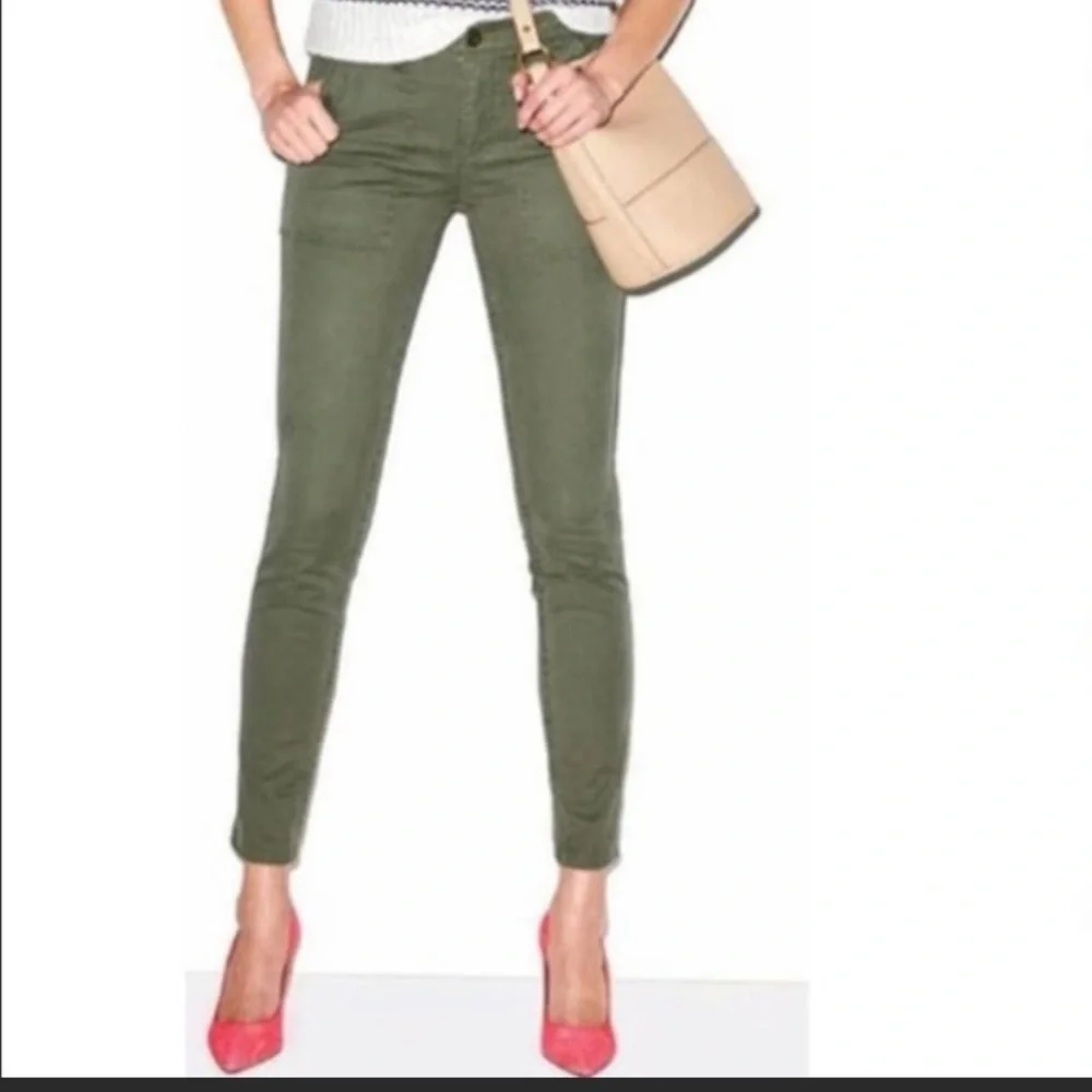 J Crew utility  chino pants in olive green